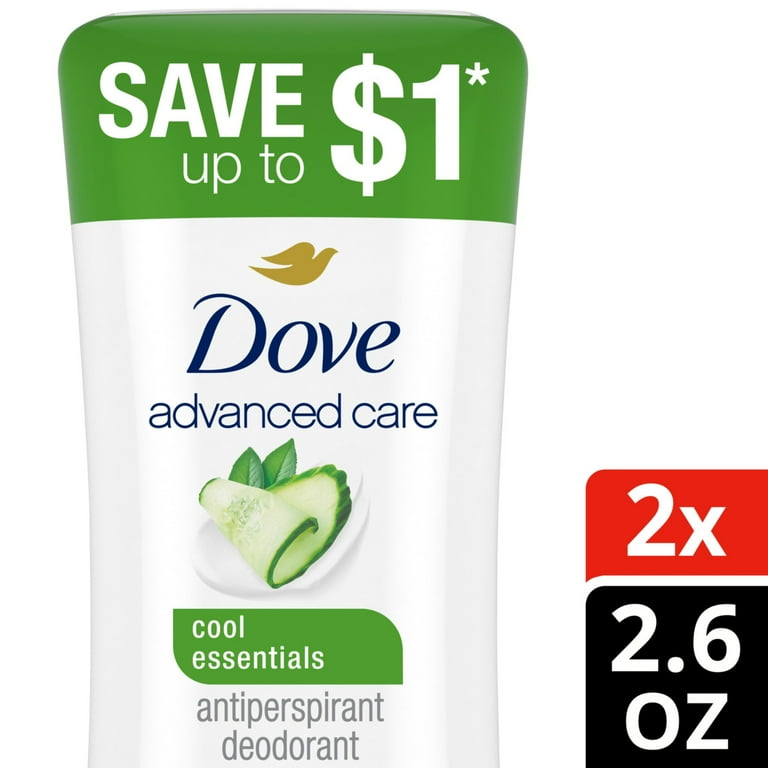 Dove Advanced Care Antiperspirant Deodorant, Cool Essentials, 2.6