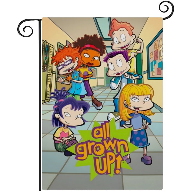 Ya Grown Up-bandera de jardín temática. Regalo perfecto para fans, amigos y familiares, ideal para actividades al aire libre y decoración de fiestas.28CM*45CM