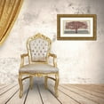 thumbnail image 3 of Aprile, Alessio 24x14 Gold Ornate Wood Framed with Double Matting Museum Art Print Titled - Burgundy Tree on abstract background, 3 of 4