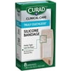 Curad Truly Ouchless Silicone Bandages, X-Large 8 ea (Pack of 2)