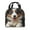 Lunch bag2, variant on Portable Lunch Bag Insulated Painting Of Smiling Australian Shepherd Puppy On Wooden Surface Lunch Box Reusable Tote Bag Unisex for Work, Travel, Picnic, Office, Camping, Hiking, Picnic, Beach