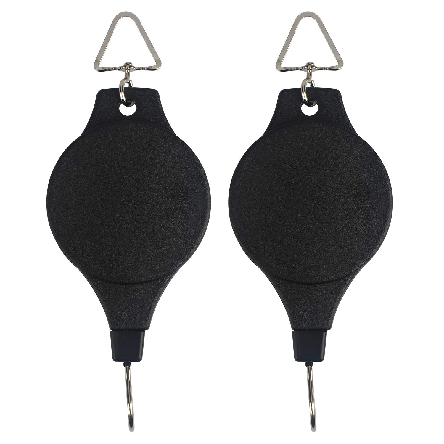 MyLifeUNIT Adjustable Rope Clip Hanger, Retractable Pulley Hooks for