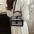 thumbnail image 4 of Bolso de hombro Mujer FLhrweasw Cuero PU Asa superior Negro Blanco, 4 of 6