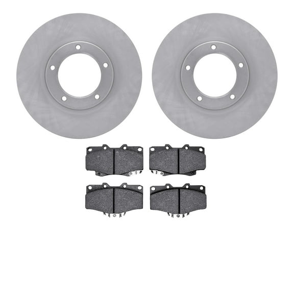 Dynamic Friction Company Front Brake Rotors with 5000 Advanced Brake Pads 6502-76552