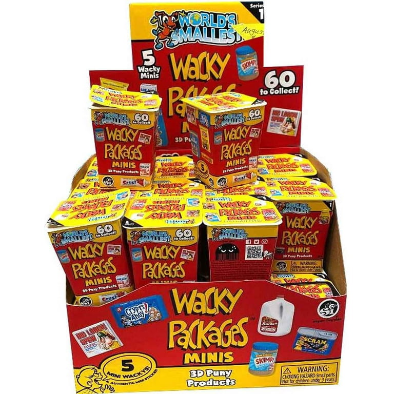 World's Smallest Wacky Packages Minis - Series 1 Mystery 3-Pack Bundle