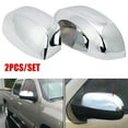 thumbnail image 2 of Chrome Side Rear View Upper Mirror Caps For Silverado Truck 2007-2013, 2 of 5