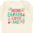 thumbnail image 4 of Inktastic Mimi and Papa Love Me Girls Long Sleeve Baby Bodysuit, 4 of 5