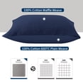 thumbnail image 2 of Fundas de Almohada Zaizaihome 2 Pack 51x76 cm Algodón Azul Marino, 2 of 6