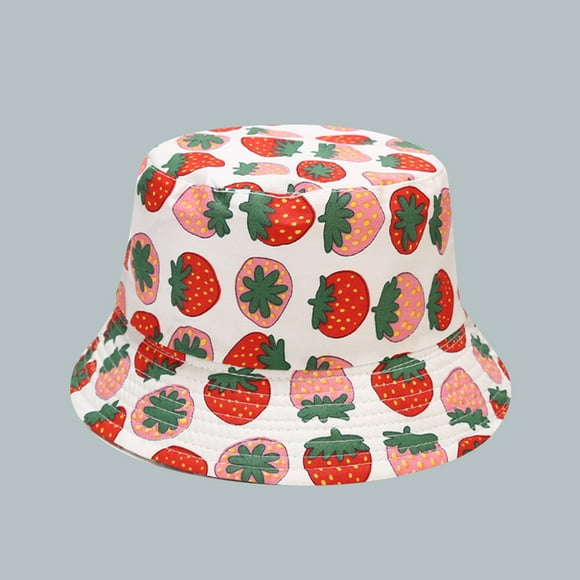 Under $10 Bucket Hats Multi-color 1-4Y Baby Sun Hat Anti-UV Cartoons Pattern Summer Boys Girls Kids Children