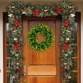 thumbnail image 3 of 17 Inch Spring/Summer Wreath for Front Door, Fake Wreath with Colorful Small Flower Artificial Flowers,Flowers Decorations for Home Office Store Door Wall, 3 of 5