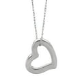 thumbnail image 2 of JewelStop 14k White Gold Open Heart Pendant Necklace - 18 Inches, 1.24gr., 2 of 6