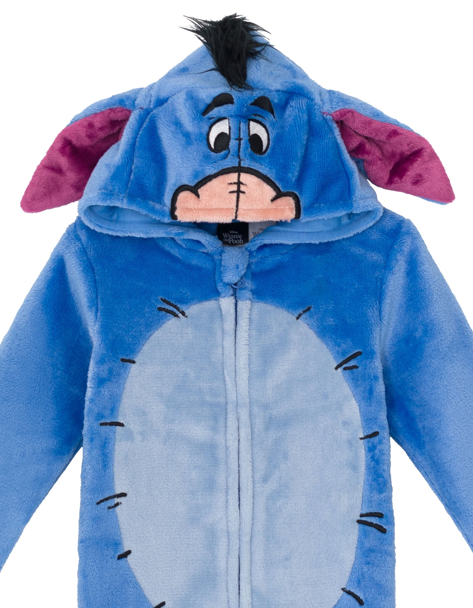 Disney Winnie the Pooh Eeyore Big Boys Zip Up Cosplay Coverall Tail Newborn to Big Kid