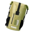 thumbnail image 4 of Mochila impermeable de 35 litros, bolsa seca de 11 x 20,4 pulgadas, diseño ergonómico de PVC. Verde, 4 of 9