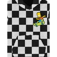 thumbnail image 5 of The Simpson, Boys' & Big Boys' Hooded Woobie, Bart Skate, Sizes 4-18, 5 of 5