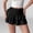 Black, variant on Skirts for Women Trendy Satin Skirt Flutter High Waisted Skirt Mini Skirt Red Slip Skirt for Women,S