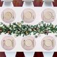thumbnail image 6 of Marble with Imitation Rose Gold Round Placemat Set of 6, Non-Slip Heat Resistant & Waterproof Plate Pads for Dinner Table Table Placemats, 15.4 in Home Decor, 6 of 6