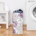thumbnail image 3 of Sweet Jojo Designs Peony Floral Garden Lavender Purple and Ivory Girl Foldable Laundry Hamper with Handles, 3 of 6