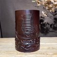 thumbnail image 2 of Rosewood pen holder, carved from ebony wood, symbolizing smooth sailing, solid wood pen holder craft, student desktop storage ornament., 2 of 4