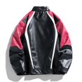 thumbnail image 4 of Quinlirra Jacket For Men Vintage Outwear Men's Fashion Men's Leather Motorcycle Jackets Casual Tops Coats, 4 of 4