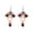 Chevron Art, variant on Southwest Earrings – Copper Earrings with Copper Wire Embellishments in Two-Tiered Chevron Style Wearable Art Earrings (ChevronArt)