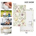 thumbnail image 6 of Yayeee 2 Pack Hand Towels for Bathroom 100% Cotton 16" x 28" Soft Absorbent Kitchen Towel, Purple Birds Teapots, 6 of 7