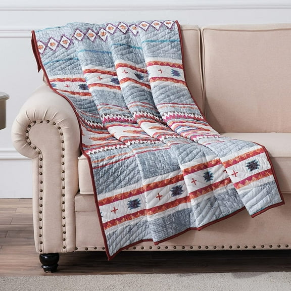 Greenland Home Fashions Kiva Western Boho Throw Blanket