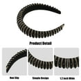 thumbnail image 4 of Unique Bargains Crystal Headband Rhinestone Hairband for Women 1.2 Inch Wide 1 Pcs Black Gold Tone, 4 of 7