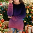 thumbnail image 2 of EnJoCho Girls Sweaters 2025 Fall Fashion Lightweight Long Sleeve Cozy Pullovers Loose Fluf𝖿y Fuzzy Jumper Knitwear Soft Comfy Tops Back-to-School Casual Wear, 2 of 5