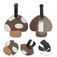 thumbnail image 3 of Unique Bargains 1 Pc Mushroom Luggage Tag for Travelling Brown Soft Rubber, 3 of 4