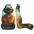 thumbnail image 3 of Sigee Moonlit Hairless Cat Monk for Universal Car Seat Covers, Premium Car Seat Protector Set for Cars, SUVs, Trucks, 3 of 7