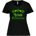 thumbnail image 3 of Inktastic Irish Princess (clover) Women's Plus Size T-Shirt, 3 of 5