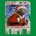 thumbnail image 2 of Men's Star Wars: A New Hope Christmas Yoda Naughty or Nice  Graphic T-Shirt, 2 of 3