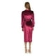 thumbnail image 3 of Vestido camisero de terciopelo Roman Fashion /Juvenil, 741 (Vino) vino M, 3 of 5
