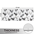 thumbnail image 5 of Kitchen Rugs Sets Of 2,White Chicken Sketch Pattern Anti Fatigue Kitchen Mat Rugs Non Slip Washable,Decorative Kitchen Floor Mats for Kitchen,Sink,Laundry,17"X47", 5 of 5