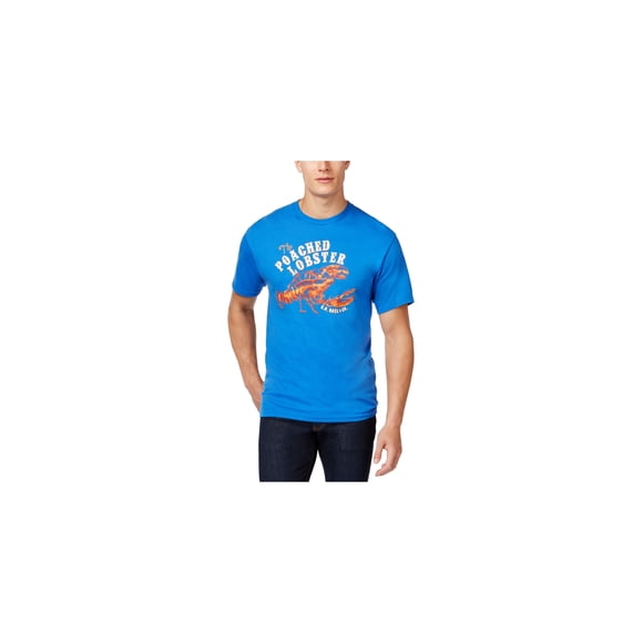 GH Bass & Co. Camiseta gráfica de langosta escalfada para hombre, azul, pequeña