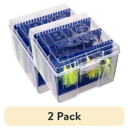 (2 pack) Flambeau Outdoors 550 Large Big Mouth Spinnerbait Box Utility Box 1 Piece Plastic