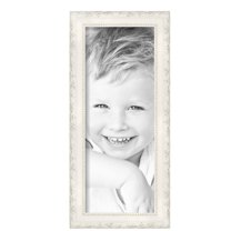 ArtToFrames 7" x 18" Classic White Picture Frame, 7x18 inch White Wood Poster Frame (WOM-5004), Pack