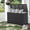 Black, variant on 120 Gallon Outdoor Storage Box, Large Wicker Deck Box, Waterproof& Weatherproof, UV-resistant Patio Organizer, Brown