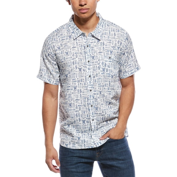 Magaschoni mens Printed Shirt, s