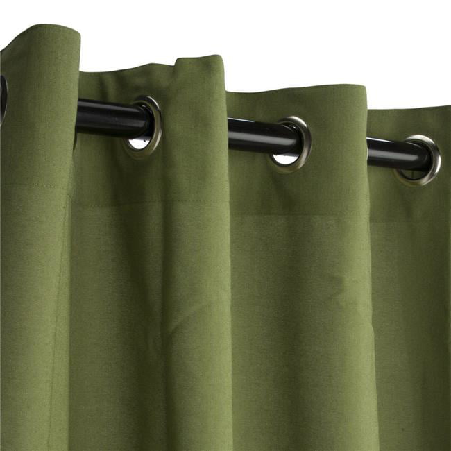 Sunbrella Outdoor Curtain Panel Brown Grommets 50” By Hammock Source Made In USA 