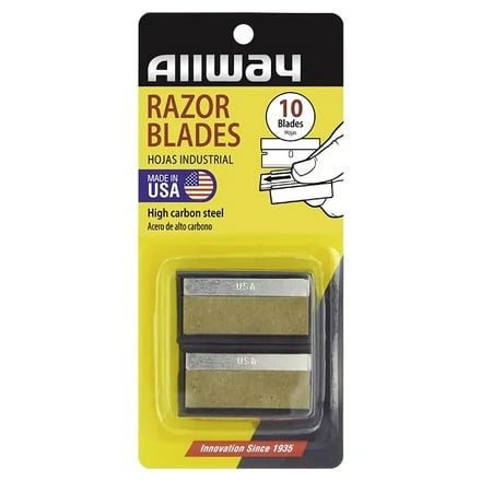 Allway Tools SEB10 SEB-Series Single Edge Razor Blades, 10-Pack