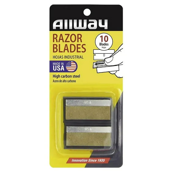 Allway Tools SEB10 SEB-Series Single Edge Razor Blades, 10-Pack