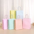 thumbnail image 4 of 12pcs, Paper Gift Bags Bulk with Handle, Assorted Colors Kraft Goodie Candy Treat Gift Wrap Bags for Carnival Valentine Birthday Party Favor(Pastel Color), 4 of 9