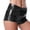 Black, variant on Nightclub Performance Shiny Faux Leather Shorts Pole Dance Hot Stamping Shorts Lingerie Shorts