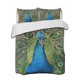 thumbnail image 2 of Peacock Feathers Twin Size Down Alternative Comforter, Lightweight Comforter Quilt Bedding Set with Pillow Shams Contemporary Aesthetic Art All Seasons Bed Comforter Duvet Insert 68"x86", 2 of 7
