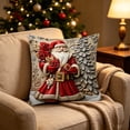 thumbnail image 3 of KFUIRDE Christmas-Printed Cushion Cover 18x18in, 3D Printed Sofa Pillow with Festive Christmas Theme, Decorative Cushion Case for Couch Living Room, Xmas Holiday Home Decor C, 3 of 5