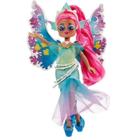 Royale High 9” Fashion Doll - Mermia The Water Fairy, Wave 1, Series 1 - Fairy Journal, Comb, and Virtual Item Code Included - Ages 5