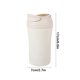 thumbnail image 3 of Taza de café portátil Taza de viaje aislada forrada de acero inoxidable | Termo a prueba de fugas de 600 ml | Vaso de bebidas frías y calientes | Acero 316 | Tapa abierta a presión | Negro Blanco, 3 of 6