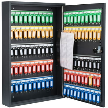 Barska Steel 100 Key Safe Cabinet with Combination and Key Lock Box