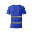 thumbnail image 6 of UVEASISHA Safety Shirts for Men Reflective Strips Quick Dry T-Shirts High Visibility Construction Work Shirt Short Sleeve Lightweight Mesh T Shirts Blue XXL, 6 of 10